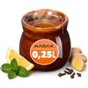 KADAX Tazza di argilla da 250 ml, 1 pezzo, tazza in ceramica per vin brulé, caffè e tè, realizzata a mano, in ceramica, per Natale, vin brulé, in argilla