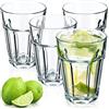 KADAX Bicchieri per Bevande, Bicchieri da Long Drink Lavabili in lavastoviglie, in Vetro di Calcio Neutro, impilabili, Bicchieri da Cocktail, Bicchieri da caffè,(Amelie 230 ml, 4 Pezzi)