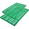 iplusmile Tappetini in Plastica Fori per Gabbia Conigli 2 Pezzi, Base Ventilata e Drenante per Pavimento in Recinto Conigli da Allevamento Verde