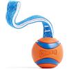 Chuckit! Chuckit Ultra Tug, L | Ultra Ball on a Tug-of-War Handle offre gioco di tiro e recupero per razze grandi 27,2-45,4 kg in arancione e blu
