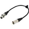 Stagg 19310 30 cm 3 pin maschio a femmina XLR cavo patch