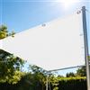 CHUNRONG Rete Ombreggiante con Occhielli 120 x 200 cm Traspirante Tenda Parasole Rettangolare Antistrappo per Giardino, Patio, Pergola, Giardino, Cortile, Bianco