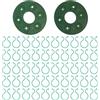 ZEMINRI 52 Pezzi Verde Supporto per Piante Clip Supporto Piante (Verde)
