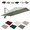 HOUKOIKBUG Telo Di Ricambio Per Ombrellone Da Esterno 3x3cm Copertura Di Ricambio Per Ombrellone Quadrato 8 Stecche Baldacchino Di Ricambio Per Giardino Piscina(Taupe,3x3m/9.8x9.8ft)