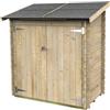Alce S.r.l. Casetta in legno Ambrogio Addossata 155x85 cm spessore 16 millimetri
