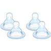 MAM Tettarella Misura 3 (Set da 2), Tettarella MAM piatta e simmetrica in morbido Silicone SkinSoft, Kit da 2 accessori neonato 4+ mesi per l'allattamento con latte materno e in latte polvere