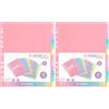 Viquel - Set di 24 divisori in plastica Rainbow Pastel - Formato maxi (24,5x30,5cm) - Per raccoglitore A4 formato maxi o raccoglitore a leva - Colori pastello