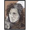 Sara Has. Art Jon Snow ORIGINAL Portrait Drawing with Night's Watch Oath - A4 Size Game of Thrones Kit Harington artwork