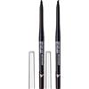 Manhattan Endless Stay Waterproof Gel Eyeliner, 006 nero intenso, lunga durata, resistente all'acqua e anti-sbavature, da non temperare, 1 pezzo (Confezione da 2)