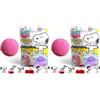 ZIMPLI Grande Bomba da Bagno Surprise Peanuts, 1 dei 6 giocattoli sorpresa di Snoopy da collezionare, Una sorpresa per ogni Baff Bomb, Piccolo Regalo Economico, Figure da Collezione (Confezione da 2)