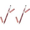 Pupa Matita Labbra True Lips (022 Plum Brown) Matita Contorno Labbra dal Colore intenso e ultra pigmentato - Disponibile in 17 Varianti da abbinare a ogni Rossetto Pupa (Confezione da 2)