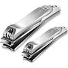 BESTOPE PRO Set Tagliaunghie Professionale 2 Pezzi- Taglia Unghie Professionali per Unghie e Piedi, Nail Clipper per unghie per Uomo e Donna