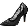 Asterisco Sandali da Donna Tacco Alto a Cono Strapless 240212 Sandals Nero Numero 37 EU/38Cn