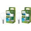 PHILIPS Lampadina LED UltraEfficient Opaca P45, Attacco E14 Piccolo Edison, Classe Energetica A, 252 lm, Equivalente 25W, Bianco Caldo (2700K), EyeComfort, 50.000 ore, Pacco da 2