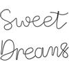 KRSHEMDE Sweet Dreams Metal Sign Wall Art Decor-Sweet Dreams Sign Wall Decor Above Bed-Modern Rustic or Vintage Farmhouse Style (Black)