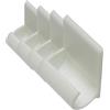 Gardinia Supporto Adesivo a Gancio per Bacchette per Tendine, 1 Paio, Autoadesivo, Ø 11-12 mm, Plastica, Bianco (Confezione da 4)