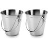 LACOR cubo Mini, Acciaio Inox, Grigio, 12 x 5 x 12 cm (Confezione da 2)
