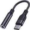 JZK Adattatore per cuffie da USB C a jack da 3,5 mm, da tipo C a Aux, con chip DAC ad alta risoluzione, compatibile con iPhone 15 Pro/Max, Samsung Galaxy S24/S23, Pixel 3