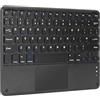 Nsyee Tastiera wireless universale con touchpad, tastiera portatile compatta wireless ricaricabile Bluetooth per iPad/Samsung/tablet/iOS/Android/Windows, layout UK