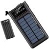 JOJO1-SHOP Caricabatteria Power Bank Pannello Solare 6800 MAH Impermeabile Batteria Esterna