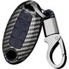 ontto Guscio Cover Protettiva per Chiave Telecomando Nissan Altima Armada Maxima Murano Rogue Leaf Versa Sentra in Plastik Custodia Protettivo Coprichiave Portachiavi con 4 Tasti-Nero Carbonio