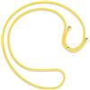 mtb more energy® Corda di Ricambio per Collana Smartphone - Giallo - compresi Cappucci protettivi (Oro) - cuerda de intercambio de Tirante Catena Banda