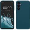 kwmobile Cover per Samsung Galaxy A25 Custodia - Back Case per Smartphone in Silicone TPU - Protezione Gommata - petrolio matt