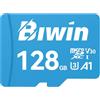 Biwin MS100 MicroSDXC 128 GB UHS-I bis 100 MB/s A1 V30 U3 | Für Smartphones, Tablets und Kameras - Ideal für 4K-Videos, Fotos und Schnelle App-Leistung