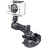 RAM MOUNTS SUPPORTO A VENTOSA RAM-MOUNT RAP-B-166-GOP1U IN PLASTICA PER AUTO CAMERA con il sistema GoPro HD HERO e compatibile con Garmin VIRB