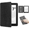 XunyLyee Custodia para 7 Pollici e-Reader 2024 Ebook Reader 7 Cover, | Cover a Conchiglia Leggera con Cinturino per la mano con Auto Sonno/Sveglia per 7 eReader, Nero