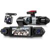 Rimoody 4 Canali 360° Dashcam Auto, 4 Telecamera HD 1080P Anteriore e Posteriore Sinistra Destra, 3.16 Pollici Schermo IPS Dash Cam con Visione Notturna 8 IR/Loop Video/24H Parcheggio Monitor