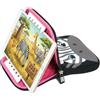 NelQuieOra Custodia Tablet per Bambini 10 Pollici Universale Zebra | Imbottita, Antiurto, Morbida, Zip Sicura, Protezione Completa per Scuola Viaggio