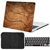 FFBOFFC Custodia per Nuovo MacBook Pro 16 Pollici 2025-2021 Modello M4 A3186 M3 A3403 A2991 A2780 A2485 M2 M1, Plastica Rigida Case & Tastiera Cover & Portatile Borsa, Legno marrone 1593