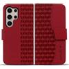 Rostsant Custodia Samsung Galaxy S24 Ultra Custodia in Pelle PU Portafoglio Magnetico Cover a Libro con Slot per Carte per Samsung Galaxy S24 Ultra Rosso