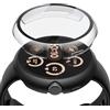Misxi 2 Pezzi PC Cover Protezione in Vetro Temperato Compatibile con Google Pixel Watch 3 41mm, Pellicola Facile Installazione Leggera Ultra-sottile, 1 Nero + 1 Trasparente