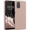 kwmobile Custodia Compatibile con Nokia G21 / G11 Cover - Back Case per Smartphone in Silicone TPU - Protezione Gommata - rosa antico matt