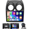 VECHTEL 4G&128G 9 Autoradio per Nissan Qashqai J10 2006-2016 (Con schermo di navigazione) con Carplay Android Auto,Bluetooth RDS/FM Radio,Wi-Fi GPS Navi,Telecamera posteriore AHD