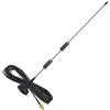 Vilgftyiet Base magnetica Dual VHF UHF Antenna per Ham Radio 136 174MHz e 400 470MHz Gamma di frequenza, guadagno 8dBi, RG174 coassiale