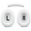 SOULWIT Kit di Ricambio per JBL Tune 700BT/710BT/720BT/750BTNC/760NC/770NC Cuffie, Cuscinetti Auricolari in Pelle Proteica + Archetto - Bianco