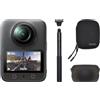DJI Osmo 360 Combo Sci, fotocamera 360 con immagini a 360° da 1 pollice, video a 360° nativi in 8K, manico telescopico invisibile da 1,2 m, resistente al freddo fino a -20 °C, action cam per sciatori