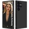 ISOI - Cover per Samsung Galaxy S22 Ultra 5G, Custodia Morbida in Silicone Liquido, Protezione Completa Antiurto Ultra Sottile per il Corpo - Nero