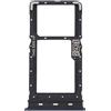 Generico Ricambio Compatibile con Motorola Moto G62 5G / Moto G62 Carrello Vassoio tray porta scheda nano Sim 1+ SIM 2 + SLOT SLITTA Alloggio Memoria Micro Sd CARD (Nero)