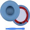MMOBIEL Cuscinetti Auricolari di Ricambio per Beats Solo 4 Wireless Cuffie di MMOBIEL - Memory Foam e Protein PU Cuscinetti - Padiglioni Cuffie - Blu
