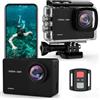 TIMNUT 4K 60FPS Action Cam, Fotocamera Subacquea 48MP HD WiFi con EIS 40M Impermeabile Action Cam Grandangolo Fotocamera Sportiva con 2 * 1350 mAh Batterie, Supporto per Casco, Kit Accessori