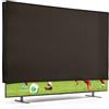 kwmobile Protezione Compatibile con 85 TV - Cover Proteggi-Schermo PC e TV - Custodia Protettiva Anti-Polvere da Interno - grigio scuro