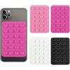 GNALIA Ventosa Per Cellulare 4 Pezzi Nero Bianco Rosa Chiaro Fucsia Silicone Standard - Per Selfie Video Ricarica