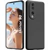 ISOI - Cover per Honor 90 5G, Custodia Morbida in Silicone Liquido, Protezione Completa Antiurto Ultra Sottile per il Corpo - Nero