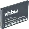 vhbw batteria compatibile con Samsung Galaxy GT-i9101, EK-GC120, GT-i9100, GT-i9103, EK-GC110, Camera smartphone cellulare (1100mAh, 3,7V, Li-Ion)