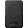 TECHMADE Powerbank MagSafe 5000 mAh Juventus - Compatibile Anche con Dispositivi Android - Ricarica Veloce, Ultra Sottile, Leggero - Cavo USB-C Incluso (NERO 5000 mAh - pelle sintetica)
