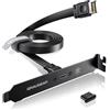 GRAUGEAR Scheda madre PCI da 20 Gbps, adattatore A-Key a USB C, USB 3.2 Gen2 x 2 20 Gbps, 20 pin USB e header nero